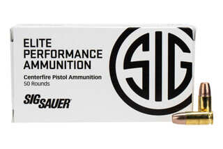 The SIG Sauer 9mm +P 90gr Frangible is meant to break apart on impact and is great for home defense for people worried about overpenetration.